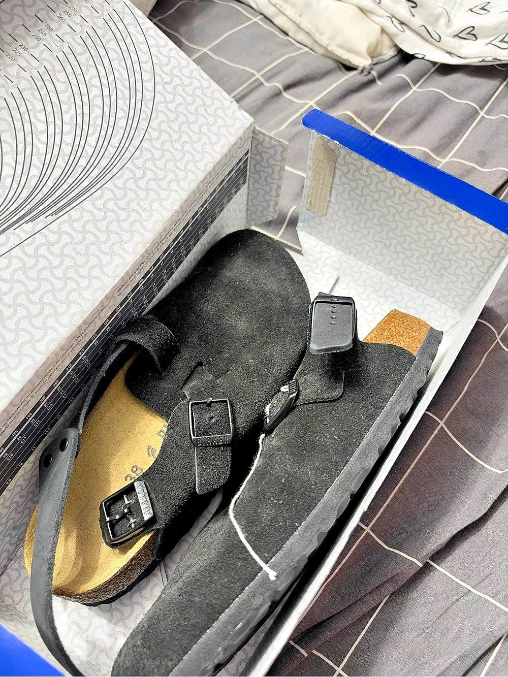 Brand new Birkenstock Tokio II Suede Sandals Black EU 38